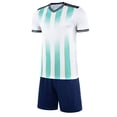 thumbnail image 1 of FYDUU Boys Outfits Set Summer Breathable Short Sleeve Tee Shirt And Shorts Set For Training Sports Outfit Kids Athletic 2 Piece Outfits,2XL, 1 of 5