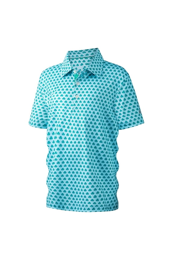 Boys Polo Shirt Funny Print Short Sleeve Tops For Kids Graphic Tees Shirts Comfortable Casual Collared Golf Shirts Daily Wear Casual Sports Wear