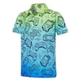 thumbnail image 1 of FYDUU Boys Polo Shirt Graphic Printed Short Sleeve Collared Golf Shirts Comfortable Breathable School Shirts for Kids Active Casual Tops 11-12 Years, 1 of 4
