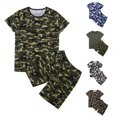 thumbnail image 1 of FYDUU Boys Short Sleeve T Shirts and Shorts Outfits Sets Summer Short Set Kids Graphic Camo T Shirts Shorts Suit 11-12 Years, 1 of 8