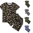 thumbnail image 1 of FYDUU Boys Short Sleeve T Shirts and Shorts Outfits Sets Summer Short Set Kids Graphic Camo T Shirts Shorts Suit 13-14 Years, 1 of 6