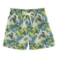 thumbnail image 1 of FYDUU Boys Shorts Summer Printed Elastic Waist Beach Shorts for Kids Lightweight Breathable Shorts Comfortable Bottoms for Chlidren Trendy Trousers 9-10 Years, 1 of 3