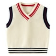 thumbnail image 1 of FYDUU Boys Sweaters Autumn Knit Vest For Kids Comfortable Pullover Sleeveless Sweater Casual Wear For Toddlers And Children Stylish Elegant 8-10 Years, 1 of 4
