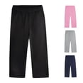 thumbnail image 1 of FYDUU Boys Sweatpants Boys Pants Kids Casual Trousers Elastic Waist Athletic Joggers Loose Fit Comfort Sweatpants School Everyday Bottoms Vacation Pants 8-9 Years, 1 of 3