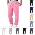 thumbnail image 1 of FYDUU Boys Sweatpants Elastic Waist Jogger Pants Straight Leg Loose Fit Open Bottom Sweatpants for Kids Casual Trousers Back To School Pant Versatile Slacks 15-16 Years, 1 of 9