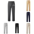thumbnail image 1 of FYDUU Boys Sweatpants Straight Leg Elastic Waist Open Bottom Athletic Joggers Lightweight Loose Fit Trousers Casual Bottoms with Pockets Versatile Pants 10-11 Years, 1 of 4