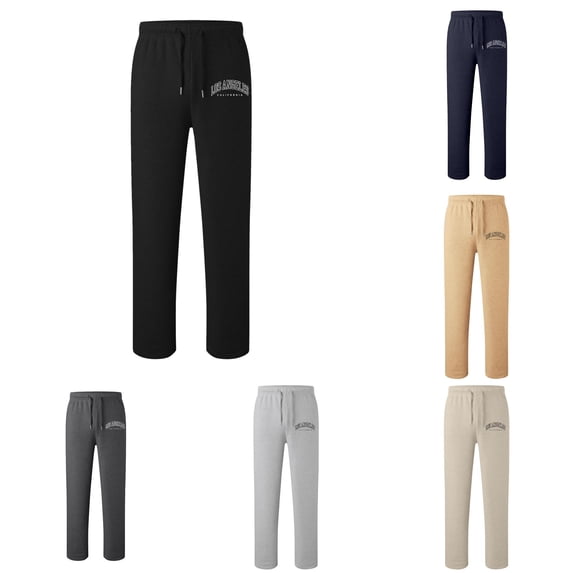 FYDUU Boys Sweatpants Straight Leg Elastic Waist Open Bottom Athletic Joggers Lightweight Loose Fit Trousers Casual Bottoms with Pockets Versatile Pants 12-13 Years