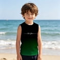 thumbnail image 1 of FYDUU Boys Tank Tops Gradient Color Sleeveless Shirt Crew Neck Basic Tees Graphic T-Shirts Soft Breathable Casual Summer Tank Top For Kids 3-4 Years, 1 of 3