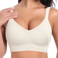 thumbnail image 1 of FYDUU Bras For Women This Women's Small Bust With A Tight Fitting Sagging Seamless And Adjustable Steel Ring Bra Comfortable Tshirt Bralette /White, 1 of 3