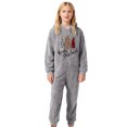 thumbnail image 1 of FYDUU Christmas Girls Boys Pajamas Flannel Rompers Kids Long Sleeve Zip Up Onesie Sleepwear Winter Thick Hooded Romper Jumpsuit One Piece Outfit 7-8 Years, 1 of 4