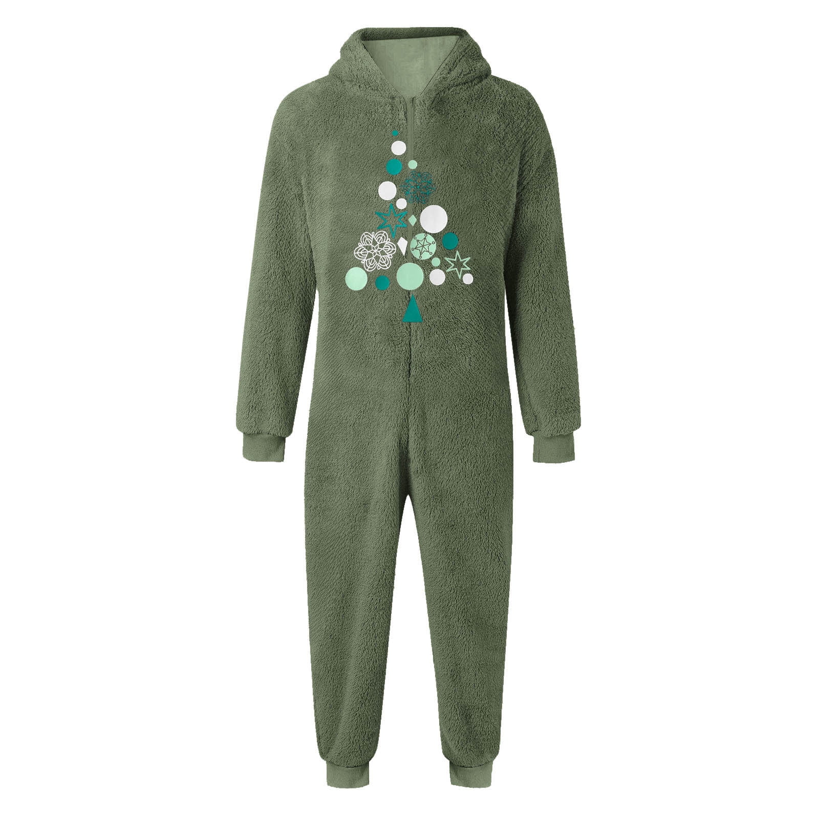 FYDUU Christmas Girls Zip Up Jumpsuits Kids Fuzzy Hooded Rompers Soft Cozy Onesie Pajamas One-Piece Warm Winter Clothes Fashion Onesie 11-12 Years