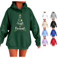 thumbnail image 1 of FYDUU Christmas Hoodies for Women Autumn Winter Cute Graphic Hoodie Pullover Casual Hooded Sweatshirt Tops Holiday Party Clothes, 1 of 4