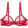 thumbnail image 1 of FYDUU Comfort Bras for Women Fully See Through Women's Underwear Mesh Bra See Through Soft Steel Ring Breathable Sexy Bra Push Up Bralettes, 1 of 2