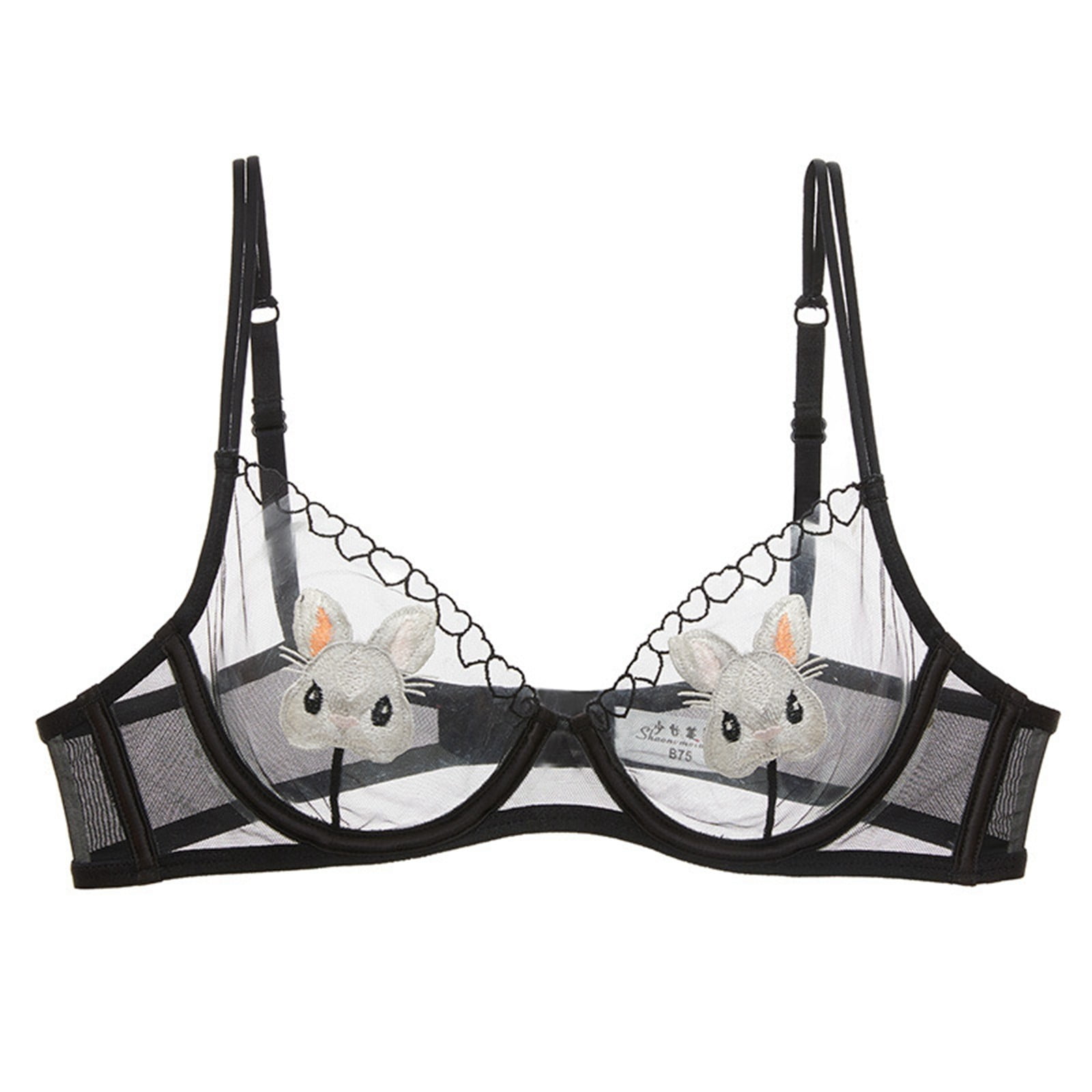 FYDUU Comfort Bras For Women Sexy Underwear Women s Rabbit Lace Bra Big fyduu-comfort-bras-for-women-sexy-underwear-women-s-rabbit-lace-bra-big