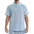 thumbnail image 1 of FYDUU Fashion Shirts for Men Comfortable Breathable Stretch Knit Top Mens Relaxed Fit Polo Shirt Button Down Stylish Jacquard Casual Tops Stylish Tee Shirts, 1 of 8