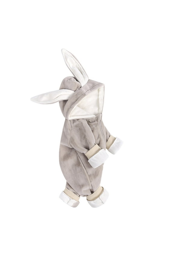 My First Easter Baby Girl Boy Outfit Baby Bunny Romper Jumpsuit Cute Rompers Clothing Cartoon Long Ear Rabbit Hoodie Romper Jumpsuit Comfort Jumpsuit 0-3 Months