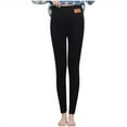 thumbnail image 1 of FYDUU Lined Leggings Women Winter Warm Tight Thick Leggings Velvet Tights Stretchy Soft Thermal Pants Casual Legging Trousers Comfy Trousers, 1 of 9