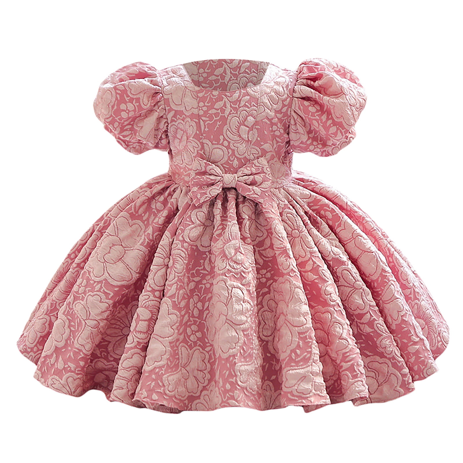 light pink floral dress Petal and Pup Women's Lillee Tiered Maxi Dress