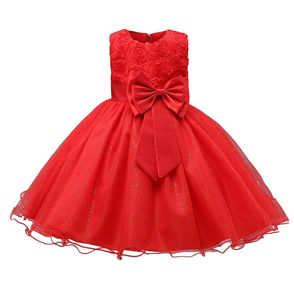FYDUU Girls Christmas Dress Girls Dresses Christmas Tutu Dress For Toddler Baby Formal Birthday Party Princess Dresses Stylish Comfort