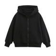 thumbnail image 1 of FYDUU Girls Hooded Zip Up Jacket Lightweight Outerwear Casual Pullover Coat For Teens Youth Autumn Winter Fashion Adorable Clothes 15-16 Years, 1 of 9
