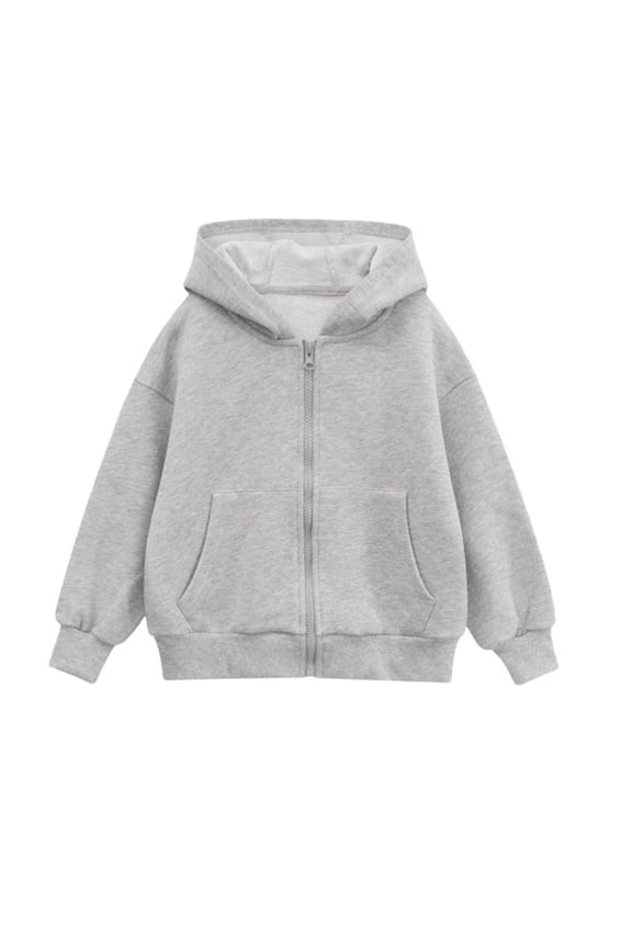 Girls Hooded Zip Up Jacket Lightweight Outerwear Casual Pullover Coat For Teens Youth Autumn Winter Fashion Soft Fall Clothes 15-16 Years
