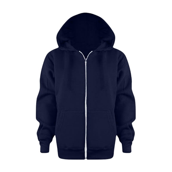 FYDUU Girls' Hoodies Sweatshirts Unisex Boys Girls Zip Up Hoodies Kids Full-Zip Sweatshirts Jacket Solid Color Casual Hoodie Coat With Pocket Comfy Hoodies Pullover,3-4 Years