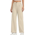 thumbnail image 1 of FYDUU Girls School Uniform Pants Girls Dress Pants Wide Leg Pants For Girls Preppy Clothes Comfortable Breathable Loose Fit Suit Trousers 6-7 Years, 1 of 6