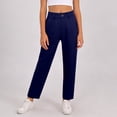thumbnail image 1 of FYDUU Girls School Uniform Pants Kids Dress Pants High Stretchy Trousers With Pockets Solid Color Classic-Fit Straight Leg School Pants 13-14 Years, 1 of 8
