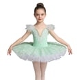 thumbnail image 1 of FYDUU Girls Skirted Leotards Ballet Dance Tutu Princess Dress For Stage Performances Party Kids Ballet Leotards Tutu Dance Dress 6-7 Years, 1 of 4