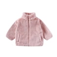 thumbnail image 1 of FYDUU Girls Winter Coat Kids Jacket Warm Double Outerwear Soft Cozy Toddler Jacket Daily Wear Party Outfit Cute Kids Clothes 12-18 Months, 1 of 8