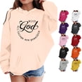 thumbnail image 1 of FYDUU Graphic Hoodies for Girls Fall Winter Hoodie Pullover Long Sleeve Hoody Sweatshirt Soft Kids Pullover Tops Cute Clothes 10-11 Years, 1 of 4