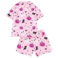 thumbnail image 1 of FYDUU Halloween Girls Pajamas Short Sleeve Shorts 2Pcs Pajama Sets Kids Button Down Sleepwear Loungewear Clothes Set 7 Years, 1 of 8