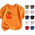 thumbnail image 1 of FYDUU Halloween T-Shirt for Boys Kids Halloween Shirts Cute Pumpkin Print Short Sleeve T Shirt Top Round Neck Tee Shirts Fashion Clothes 2-3 Years, 1 of 3