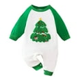 thumbnail image 1 of FYDUU Baby Boys Girls First Christmas Outfit Xmas Romper Long Sleeve Embroider Romper One-Piece Jumpsuit Cute Fall Winter Clothes Girls Jumpsuit 6-12 Months, 1 of 7