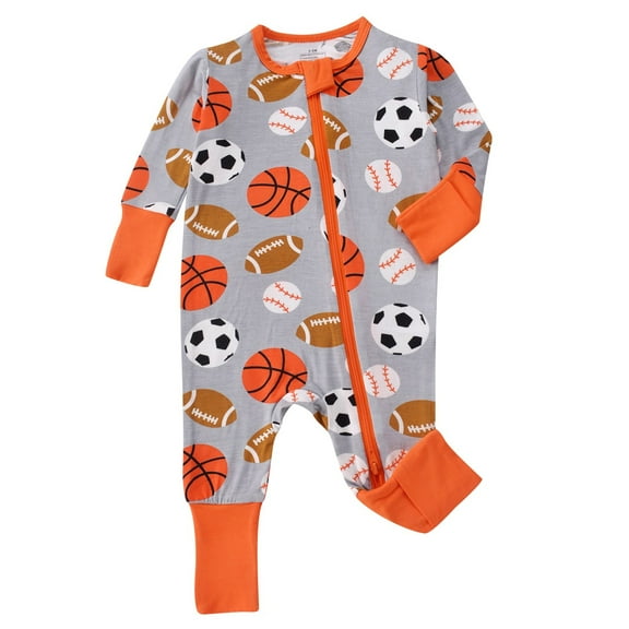 FYDUU Baby Boys Long Sleeve Onesies Bodysuits One-Pieces Zip Up Romper Soft Comfortable Pajamas Everyday Wear And Home Outfits Adorable Comfort 9-12 Months
