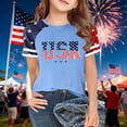 thumbnail image 1 of FYDUU Kids 250th Anniversary Usa Shirts Boys Girls 4th Of July T-Shirts Independence Day Casual Graphic Tees Patriotic Shirt Summer Short Sleeve Tops 6-7 Years, 1 of 3