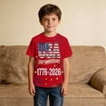 thumbnail image 1 of FYDUU Kids 4th Of July T-Shirt Celebrate America's 250th Anniversary Tshirts Boys American Flag Shirt Short Sleeve Tees Summer Patriotic Tops 11-12 Years, 1 of 3