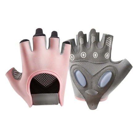 FYDUU Kids Bike Gloves Outdoor Sports Cycling Gloves Kids Half Finger Fingerless Workout Gloves Breathable Fashionable Cute 10-12 Years