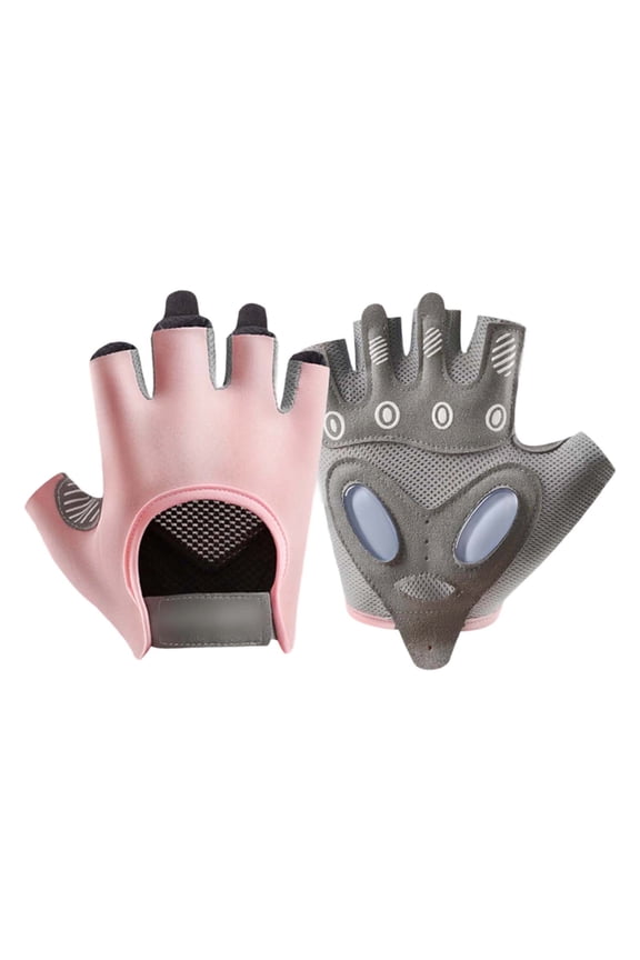 Kids Bike Gloves Outdoor Sports Cycling Gloves Kids Half Finger Fingerless Workout Gloves Breathable Fashionable Cute 10-12 Years