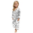 thumbnail image 1 of FYDUU Kids Colorable Pajama Set Boys And Girls Fashion Colorable Pajamas Kid DIY Hand Painted Homewear Set Long Sleeve Pants Pajama Sets Sleepwear for Teen Cozy Nightwear, 1 of 6