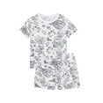 thumbnail image 1 of FYDUU Kids Colorable Pajamas Diy Hand Painted Homewear Short Sleeve T Shirt Shorts Set Soft Boys Girls Colouring Pajama Sets 11-12 Years, 1 of 1