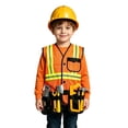 thumbnail image 1 of FYDUU Kids Construction Worker Costume Set for Boys Girls Halloween Engineer Sleeveless Vest with Accessories Party Dress Up Outfits, 1 of 5