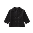 thumbnail image 1 of FYDUU Kids Girls Blazer Jacket Long Sleeve Open Front Formal Blazers Solid Color Fall Autumn Children's Suit Jacket Casual Sports Wear 14-15 Years, 1 of 9