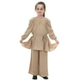 thumbnail image 1 of FYDUU Kids Girls Dress Set Loose Flowy Pants Outfit Everyday Wear Clothing Trendy Ethnic Style Comfortable Kids Outfit Stylish Elegant 10-11 Years, 1 of 8