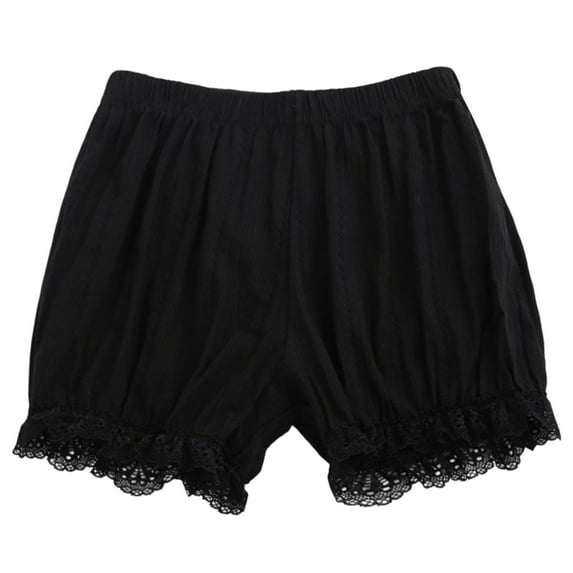 FYDUU Kids Girls Shorts Everyday Wear Lace Trim Comfortable Loose Fit Underwear Summer Thin Breathable Home Shorts Handsome Fashion 11-12 Years