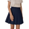 thumbnail image 1 of FYDUU Kids Girls Summer Fashion Waist Tennis Pleated Slim Skirt Casual Mini Waist Skirt Fashion High Skirt Adorable Comfort 11-12 Years, 1 of 7