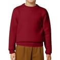 thumbnail image 1 of FYDUU Kids Sweater Boys Girls Casual Solid Color Long Sleeve Round Neck Pullover Knitwear Soft Comfortable Warm Winter Clothing Tops Vintage Hallowmas, 1 of 6
