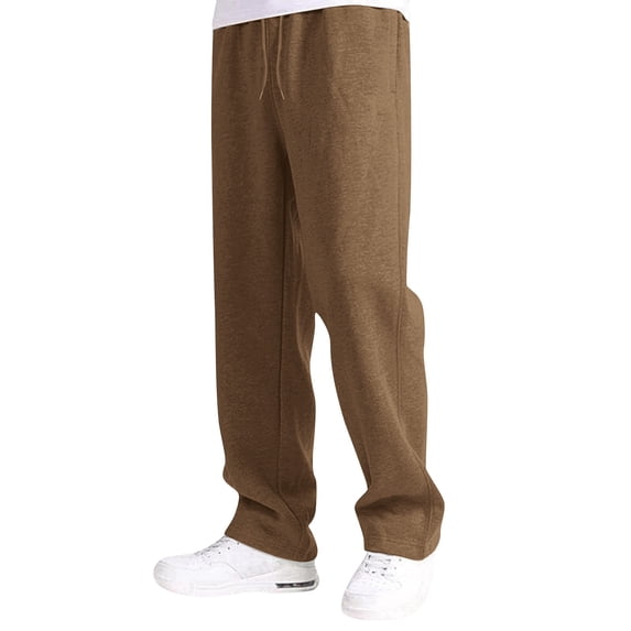 FYDUU Kids Sweatpants Trousers Boy's Girls Baggy Sweatpants Straight Leg Open Bottom Casual Pants Elastic Waist Athletic Joggers Sweat Pants With Pockets 7-8 Years