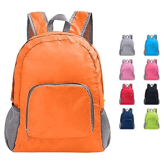 FYDUU Lightweight Packable Backpack Travel Hiking Backpacks Casual Foldable Daypack for Outdoor Activities with Zipper Side Pockets