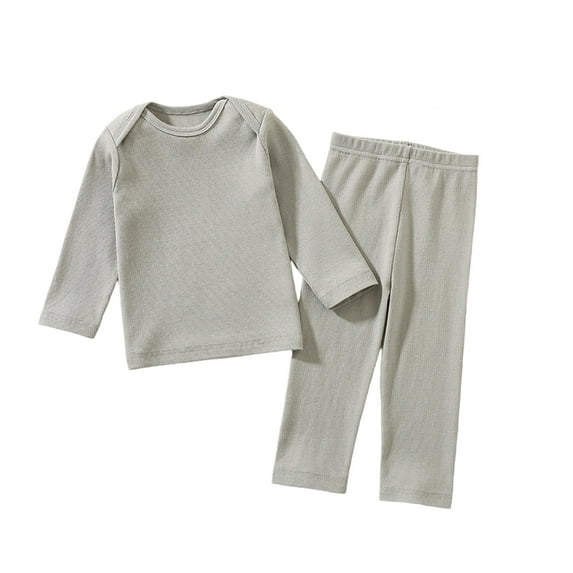 FYDUU Little Boys Sleepwear Set Soft Pajamas Kids Loungewear Comfortable Childrens Outfit Long Sleeve Top And Pants Toddler Home Clothes Soft Comfy Clothes 5-6 Years